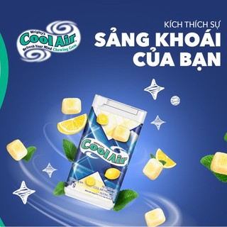 Combo 4 Kẹo Sing-Gum Cool Air Fresh Cube Lemon - Hương Chanh 40g