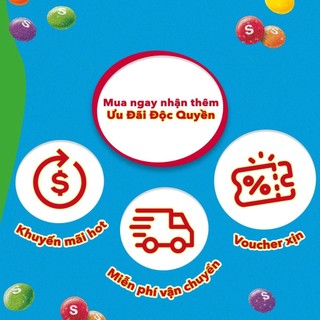 Combo 30 gói kẹo Skittles vị truyền thống 15g x 30 (1 hộp x 30 gói)