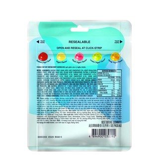 Combo 8 Gói kẹo dẻo Skittles Gummies mix vị - 4 gói vị trái cây và 4 gói vị sữa chua trái cây