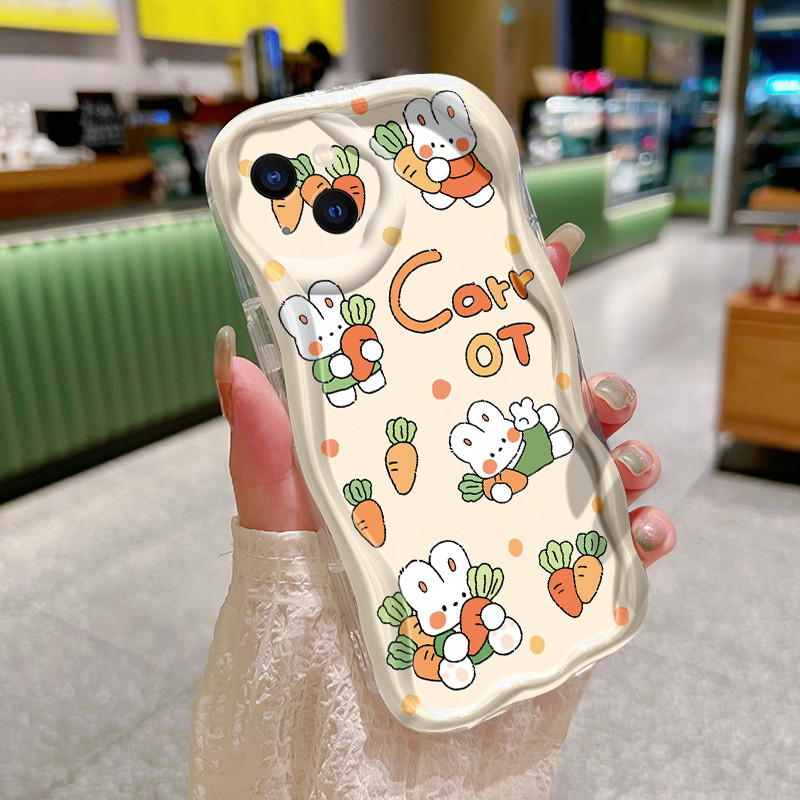 Ốp Lưng iPhone 16 Pro Max 15 Pro Max 14 Pro Max Plus 13 Pro Max 12 Pro Max Case Trong suốt Thỏ nhỏ siêu dễ thương Z5030
