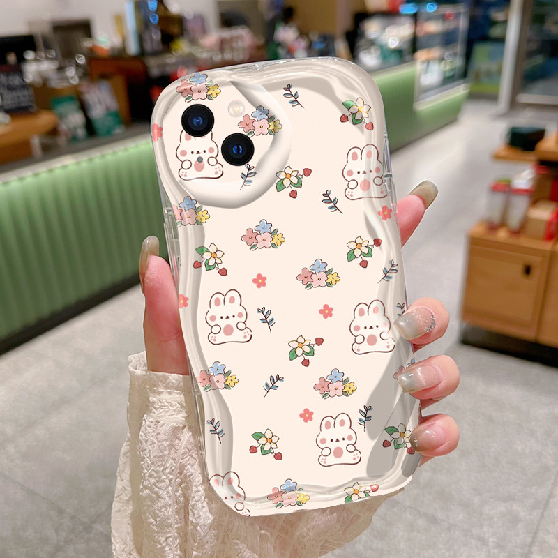 Ốp Lưng iPhone 16 Pro Max 15 Pro Max 14 Pro Max Plus 13 Pro Max 12 Pro Max Case Trong suốt Thỏ nhỏ siêu dễ thương Z5030