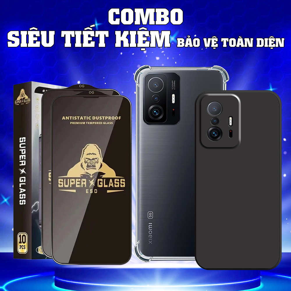 Cover Per Xiaomi Mi 11T / 11T Pro 5G - Custodia Posteriore In Vetro Temperato 9H Con Bordo TPU, Design Sfumato (Modello 2)