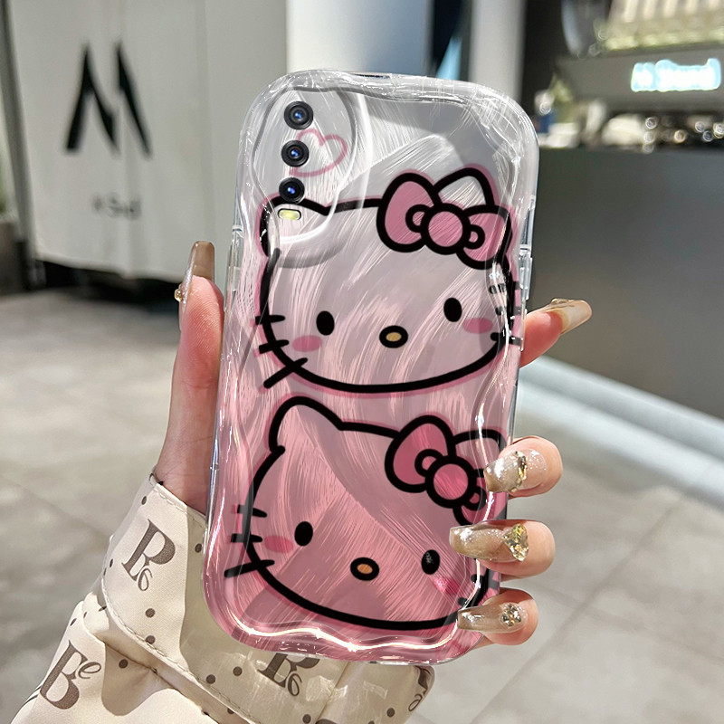 Ốp Lưng VIVO Y20 Y20i Y20s Y12s Y12a Y20t Y30G Y20S G Y20S D Y20S M Y11s Case Trong suốt siêu dễ thương Mèo Nhỏ Z5018