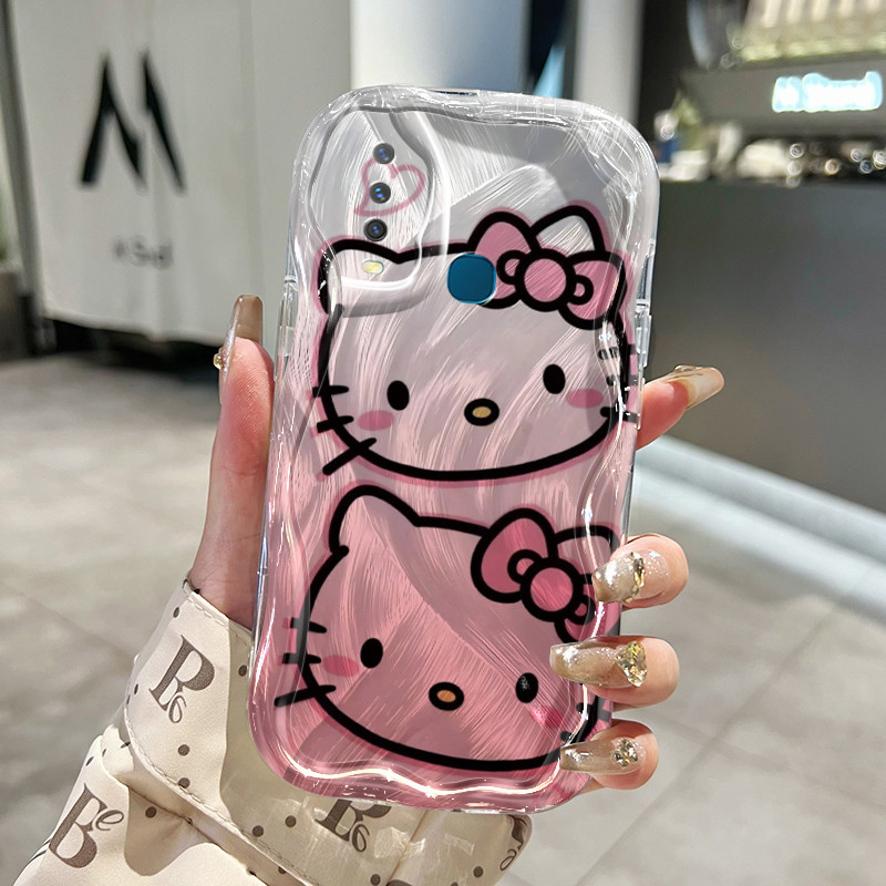 Ốp Lưng VIVO Y12 Y12i Y15 Y16 Y17 Y15s Y15a Y15c Y01 Y35 Y56 5G Y3 Y3s Case Trong suốt siêu dễ thương Mèo Nhỏ Z5018