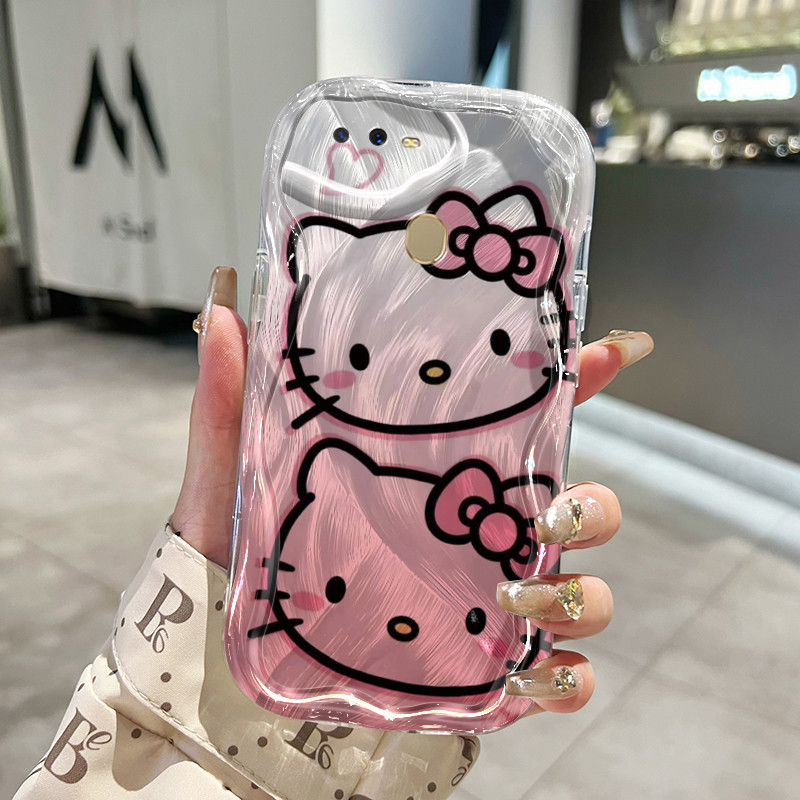 Ốp Lưng OPPO A7 A5s A5 A3s A12e A12 A12s A11k Realme C1 Case Trong suốt siêu dễ thương Mèo Nhỏ Z5018