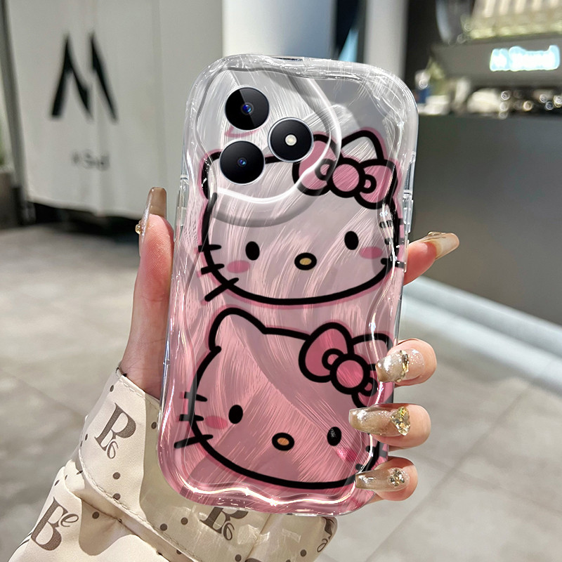 Ốp Lưng Realme C53 C51 C51s C65 C55 Note 50 Narzo N53 N55 Case Trong suốt siêu dễ thương Mèo Nhỏ Z5018