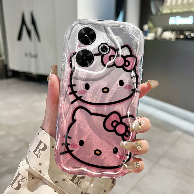 Ốp Lưng Xiaomi Redmi 13 5G 13C POCO M6 4G M6 Plus 5G C65 Case Trong suốt siêu dễ thương Mèo Nhỏ Z5018
