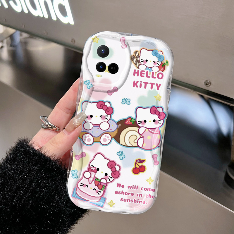 Ốp Lưng VIVO Y21 Y21s Y21t Y21e Y21a Y33t Y33s Y21G Y22 Y22s Y28 Case Trong suốt Hoạt hình Mèo Nhỏ Z4989