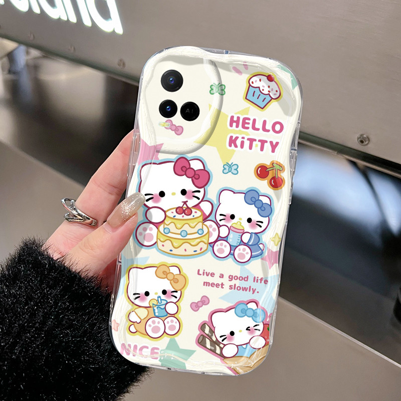 Ốp Lưng VIVO Y21 Y21s Y21t Y21e Y21a Y33t Y33s Y21G Y22 Y22s Y28 Case Trong suốt Hoạt hình Mèo Nhỏ Z4989