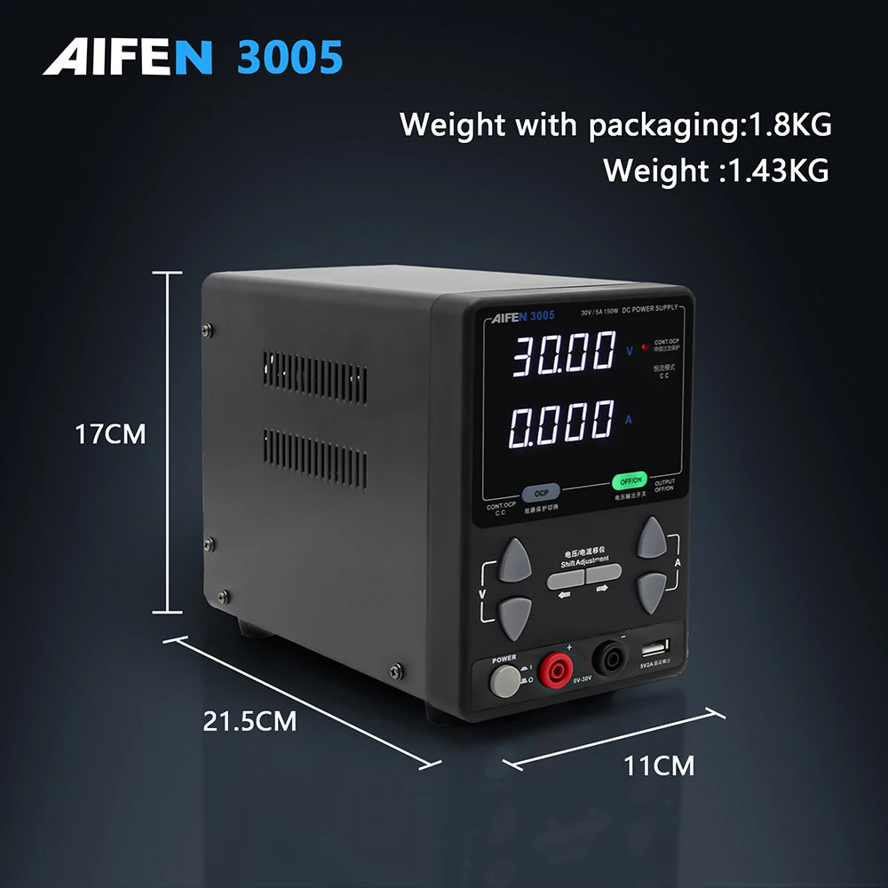Máy cấp nguồn DC AIFEN 3006 48W dùng cho bo mạch điện thoại