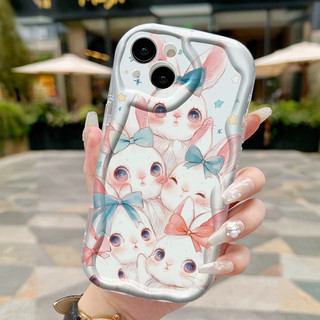 Ốp Lưng iPhone 16 Pro Max 15 Pro Max 14 Pro Max Plus 13 Pro Max 12 Pro Max Case Trong suốt Dễ thương Thỏ Nhỏ Z4965