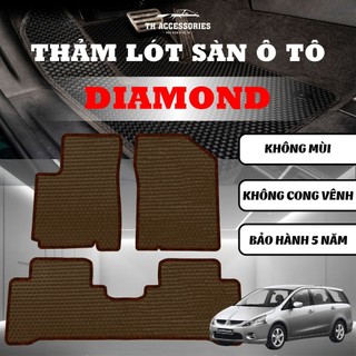 Thảm lót sàn ô tô Diamond Mitsubishi Grandis   chất liệu PVC cao cấp chống trượt chống nước