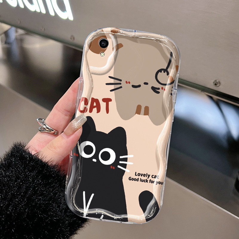 Ốp Lưng VIVO Y91C Y90 Y1s Case Trong suốt Mèo Nhỏ Dễ thương Z4952