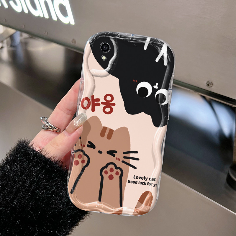 Ốp Lưng VIVO Y91C Y90 Y1s Case Trong suốt Mèo Nhỏ Dễ thương Z4952