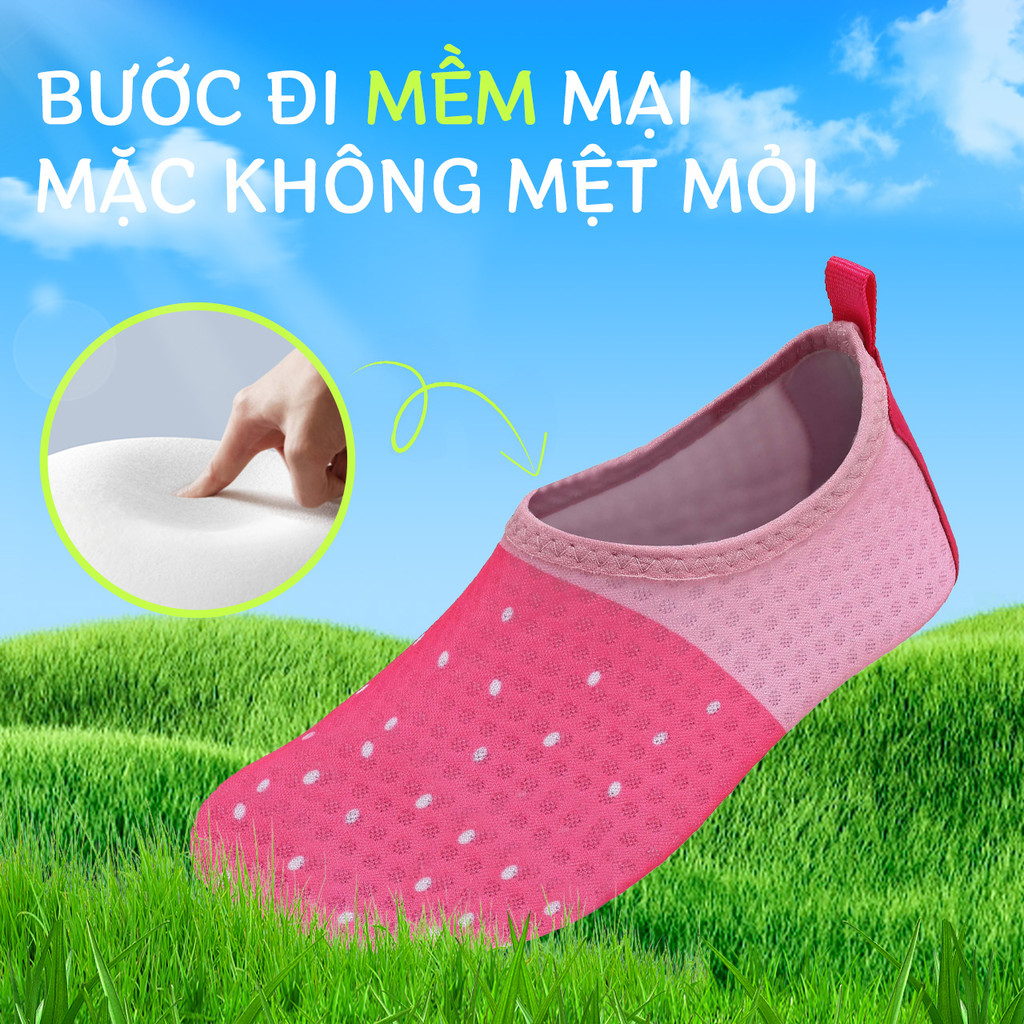 Giày đi biển giày bơi nữ giày lội nước nhẹ thoáng khí nhanh khô Giày bãi biển