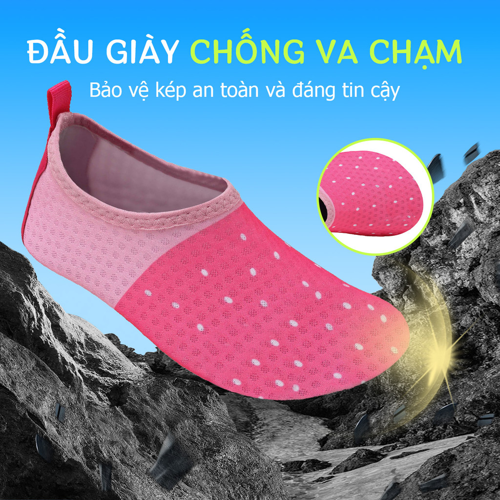 Giày đi biển giày bơi nữ giày lội nước nhẹ thoáng khí nhanh khô Giày bãi biển