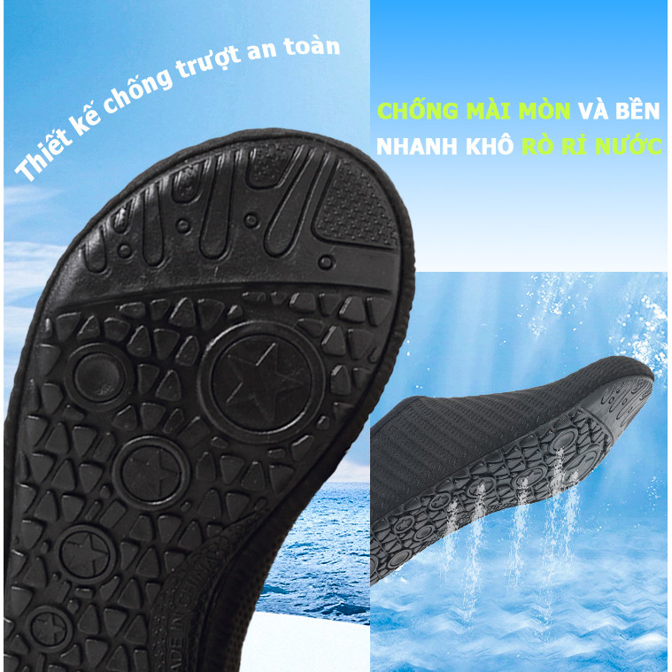 Giày thể thao giày cao su sandal ngoài trời cho nam và nữ giày đi biển chân trần giày lặn nước