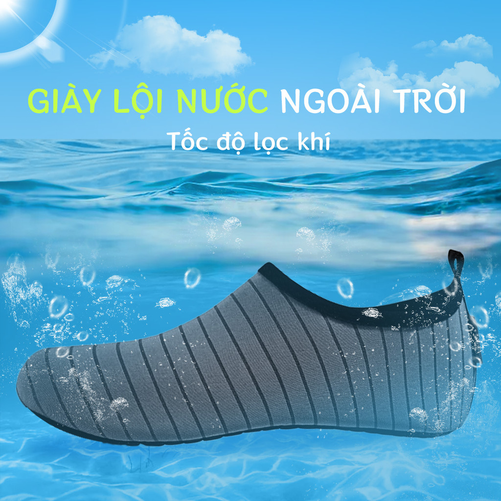 Giày Đi Biển Lội Nước Giày Lội Nước Nam Nữ Giày Lặn Trang Bị Lặn Giày Chống trượt tốc độ khô Trượt