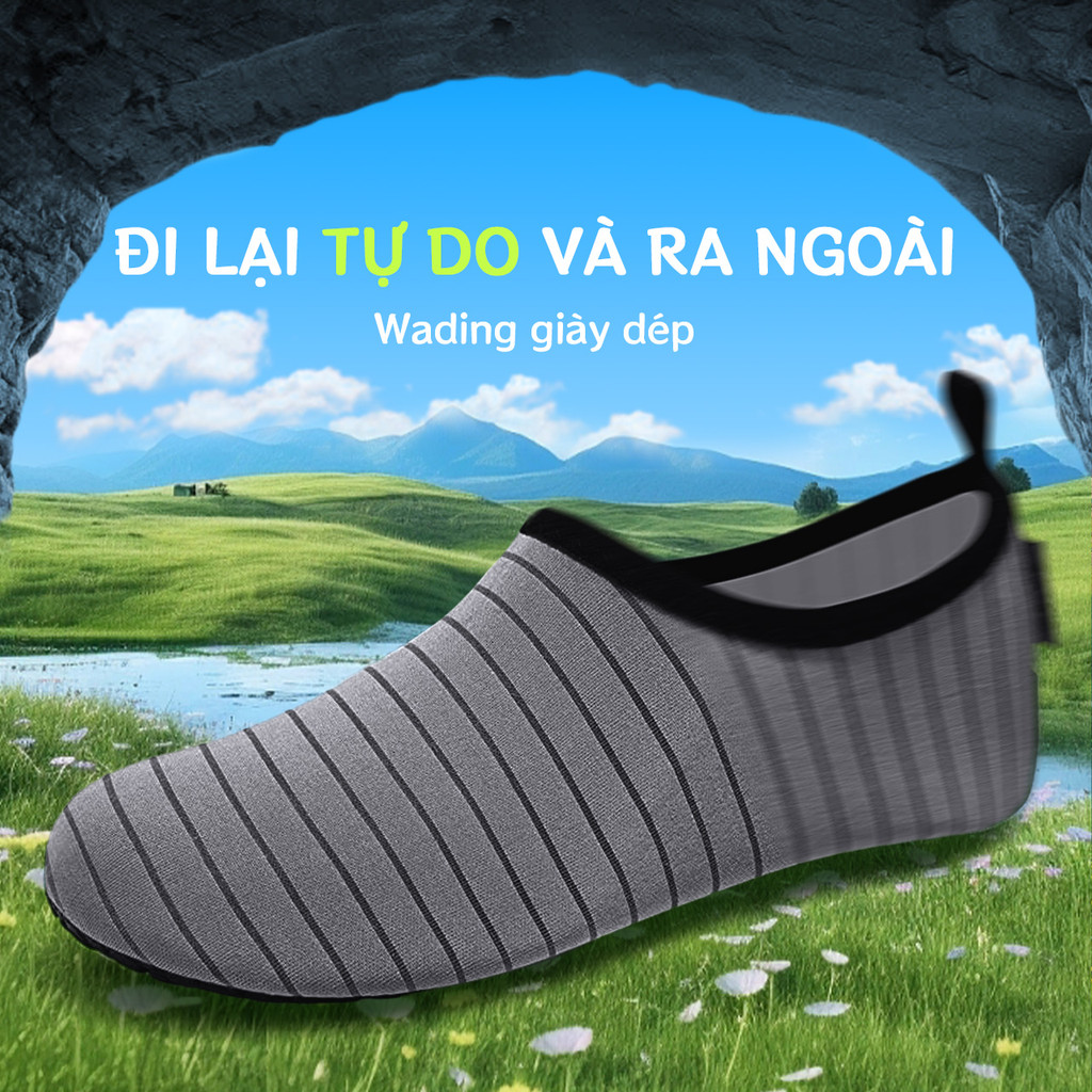Giày Đi Biển Lội Nước Giày Lội Nước Nam Nữ Giày Lặn Trang Bị Lặn Giày Chống trượt tốc độ khô Trượt