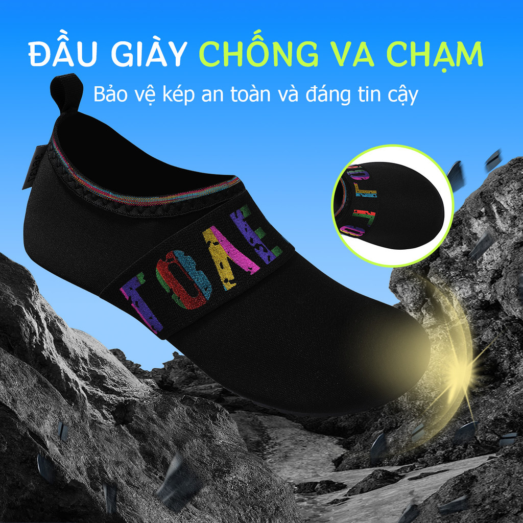 Giày leo núi trekking nam nữ giày đi biển Lội suối chèo thuyền cao cấp đế cao su thoát nước