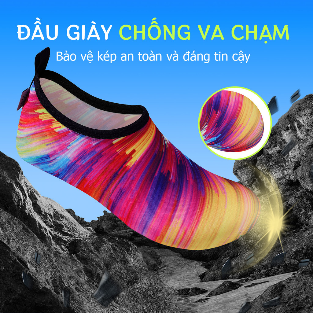 Giày bãi biển giày khô trong nhà giày trượt lướt sóng lặn yoga nam nữ giày thể thao dưới nước