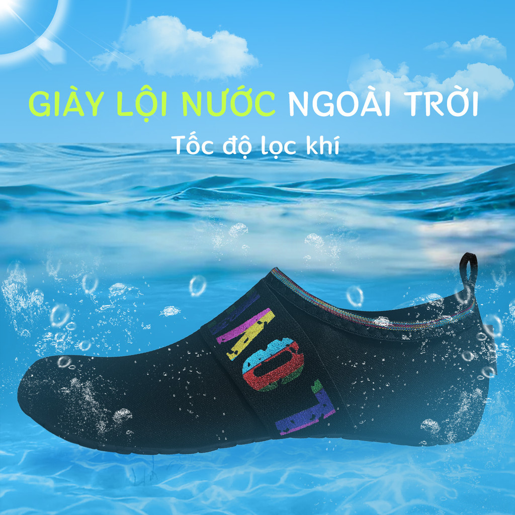 Giày leo núi trekking nam nữ giày đi biển Lội suối chèo thuyền cao cấp đế cao su thoát nước