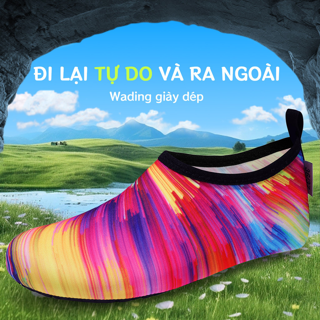 Giày bãi biển giày khô trong nhà giày trượt lướt sóng lặn yoga nam nữ giày thể thao dưới nước