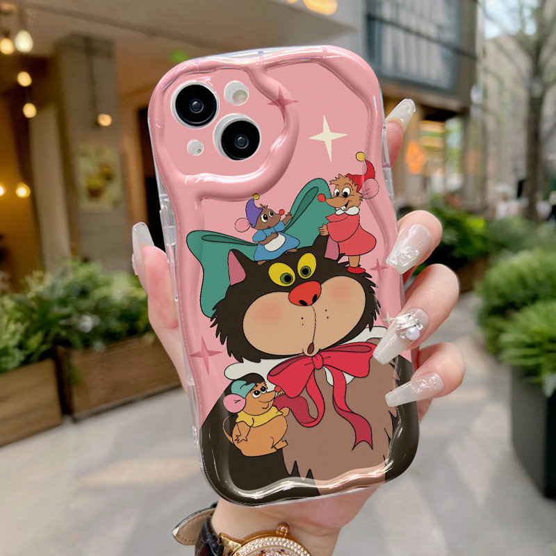 Ốp Lưng iPhone 16 Pro Max 15 Pro Max 14 Pro Max Plus 13 Pro Max 12 Pro Max Case Trong suốt siêu dễ thương động vật Z4901