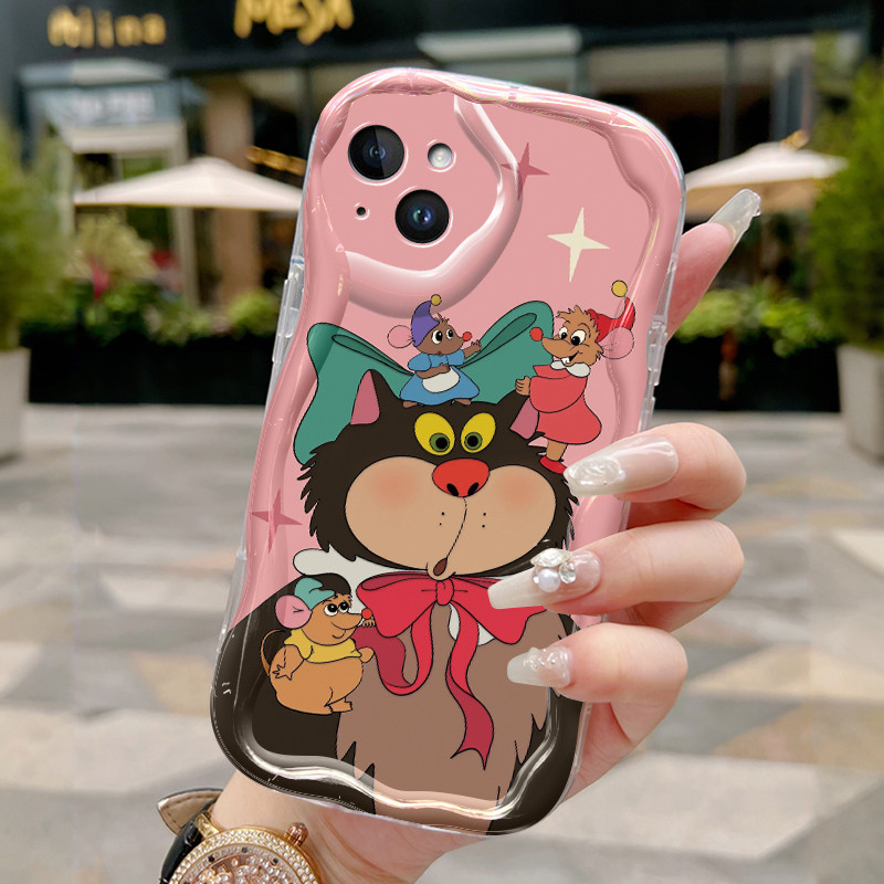 Ốp Lưng iPhone 16 Pro Max 15 Pro Max 14 Pro Max Plus 13 Pro Max 12 Pro Max Case Trong suốt siêu dễ thương động vật Z4901