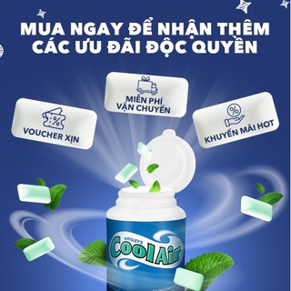 Combo 2 hũ kẹo Sing-gum Cool Air hương bạc hà - khuynh diệp hũ 90 viên