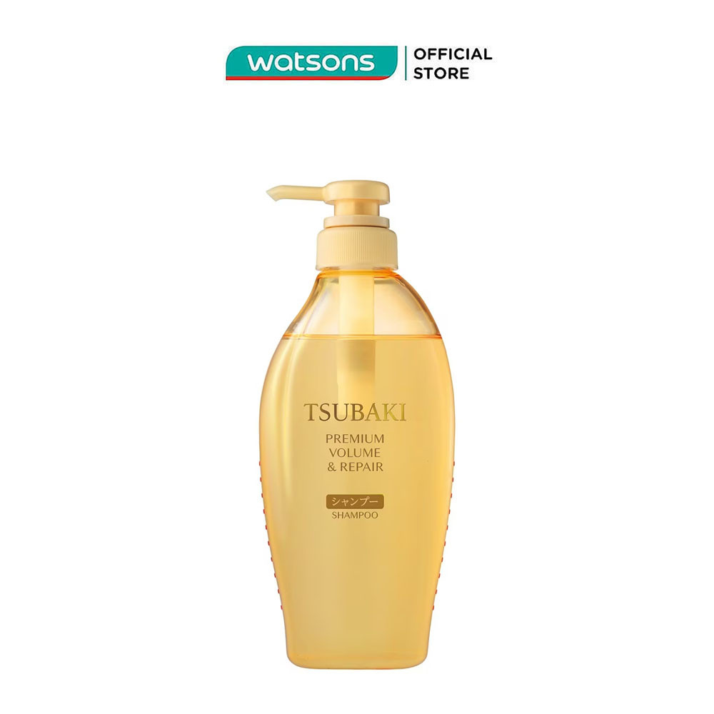 Dầu Gội Tsubaki Premium Volume & Repair Shampoo Phục Hồi Hư Tổn 450ml