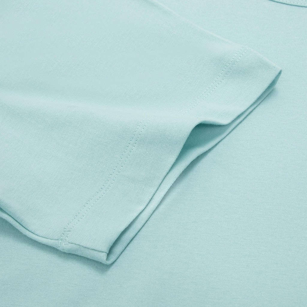 Áo Thun T-shirt Nam tay ngắn màu xanh Insidemen Ownself dáng suông 100% cotton thoáng mát  ITS099AS4