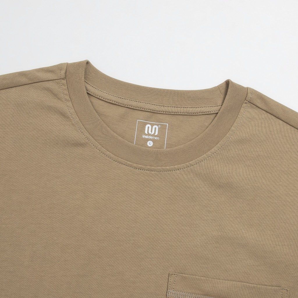 Áo Thun áo phông T-shirt Nam có túi Insidemen Ownself Phom dáng casual ITS070AS4