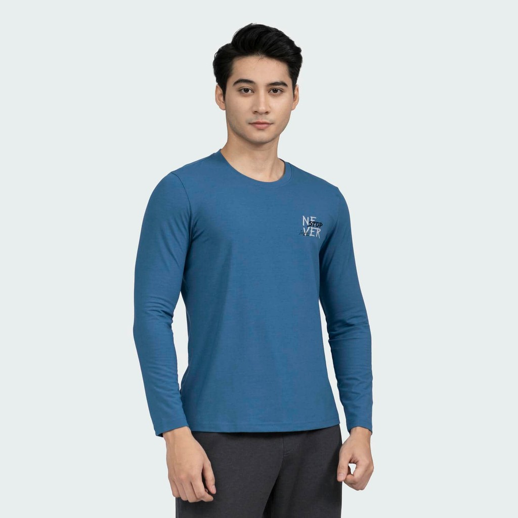 Áo thun Nam tay dài Insidemen Regular Fit poly giữu nhiệt mùa đông thoáng khí mùa hè  ILT005W2