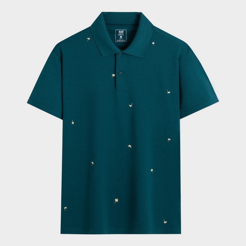 Áo Polo Nam Insidemen Slim Fit ôm nhẹ màu xanh cổ vịt  IPS168AS3