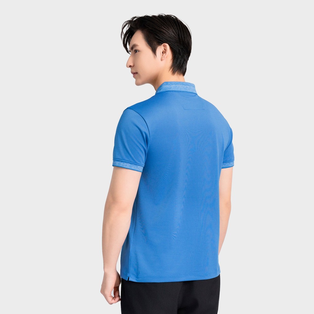 Áo Polo Nam tay ngắn màu xanh  Insidemen Slim Fit Cotton thấm hút Spandex co giãn IPS131AS2