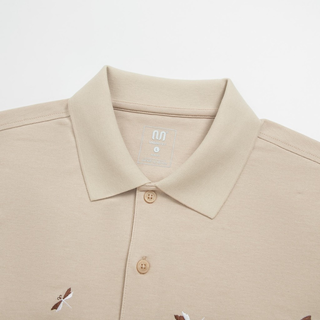 Áo Polo Nam tay ngắn Insidemen Slim Fit ôm nhẹ cotton thấm hút mồ hôi IPS169AS3