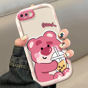 Ốp Lưng OPPO A5 A3s A12E Realme C1 Ốp Silicon Case Dễ thương Gấu Nhỏ
