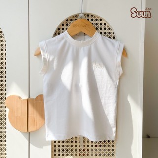 | SEUNKIDS | Áo thun sát tay bé trai bé gái cotton 4 chiều