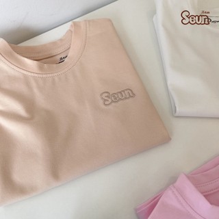| SEUNKIDS | Áo thun sát tay bé trai bé gái cotton 4 chiều