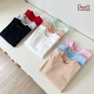 | SEUNKIDS | Áo thun sát tay bé trai bé gái cotton 4 chiều