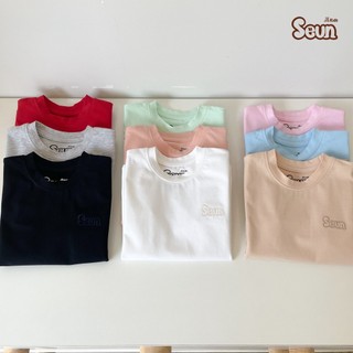 | SEUNKIDS | Áo thun sát tay bé trai bé gái cotton 4 chiều