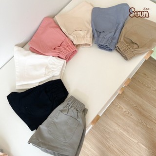 | SEUNKIDS | Quần đùi kaki bé gái bé trai phong cách Hàn Quốc quần short