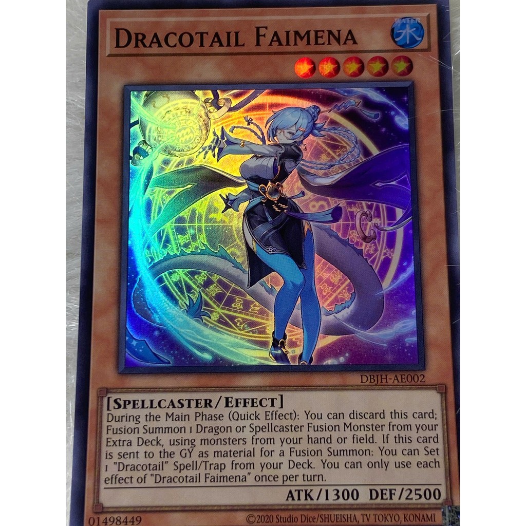 Thẻ bài Yu-Gi-Oh! Tiếng Anh chính hãng: Dracotail Faimena (DBJH-AE002 ...