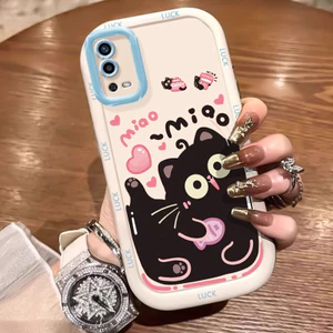 Ốp Lưng OPPO A55 4G Ốp Silicon Case Vẽ Mèo Nhỏ KL0230