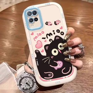 Ốp Lưng OPPO A54 4G Ốp Silicon Case Vẽ Mèo Nhỏ KL0230