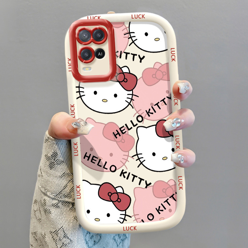 Ốp Lưng OPPO A54 4G Ốp SiliconCase Mèo đáng yêu KL0235