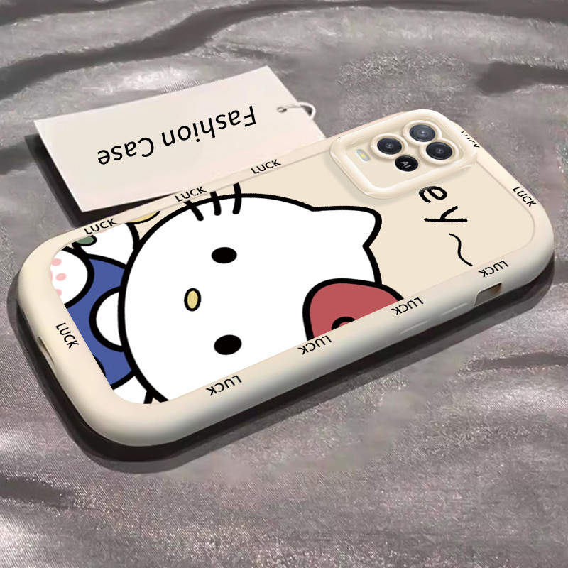 Ốp Lưng OPPO A54 4G Ốp SiliconCase Mèo đáng yêu KL0235