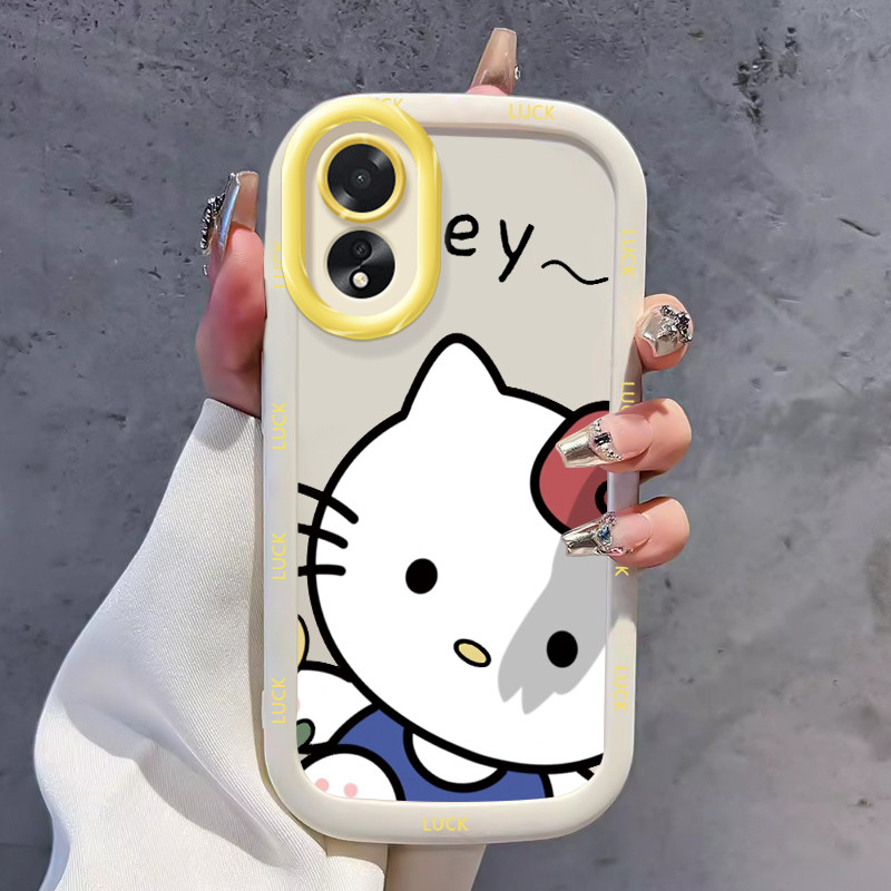 Ốp Lưng OPPO A18 A38 Ốp SiliconCase Mèo đáng yêu KL0235