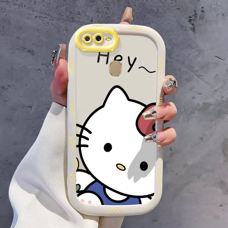Ốp Lưng OPPO A7 A5s A12 A12s A11K Ốp SiliconCase Mèo đáng yêu KL0235